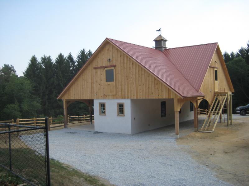 3 Stall horse barn